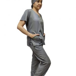 Pijama Quirúrgica Dama Gris