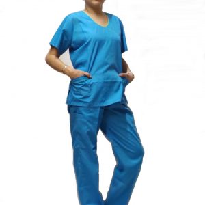 pijama quirurgica dama azul celeste