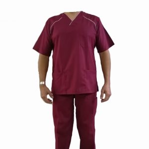 Pijama quirúrgica caballero modelo H2-93 color vino